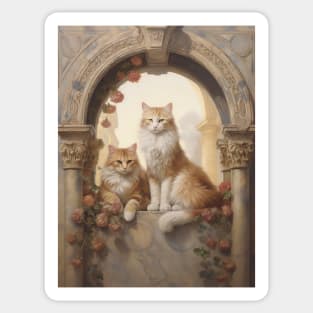 Cats In A Marble Arch Sticker